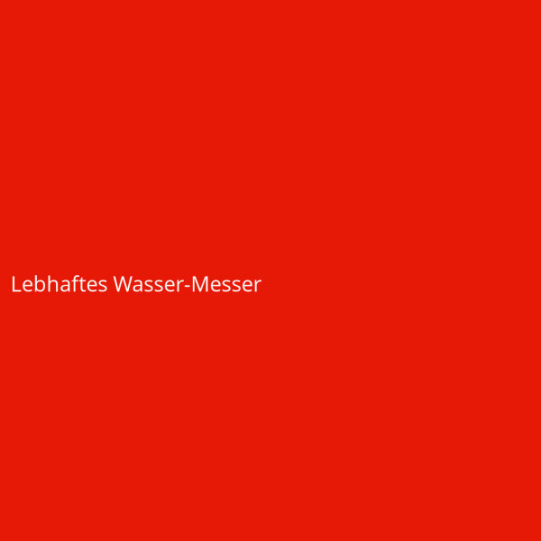Lebhaftes Wasser-Messer