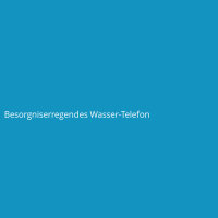 Besorgniserregendes Wasser-Telefon