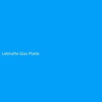 Lebhafte Glas-Platte