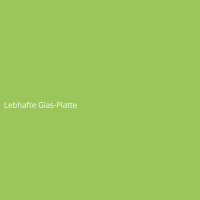 Lebhafte Glas-Platte