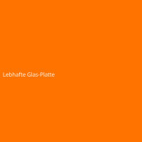 Lebhafte Glas-Platte