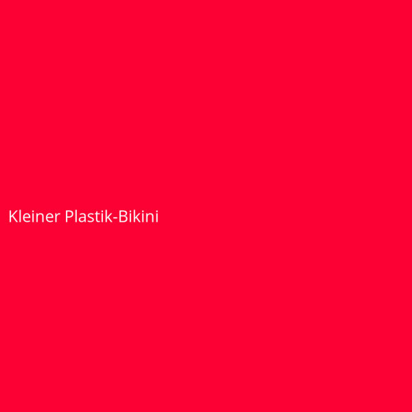 Kleiner Plastik-Bikini