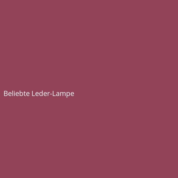 Beliebte Leder-Lampe
